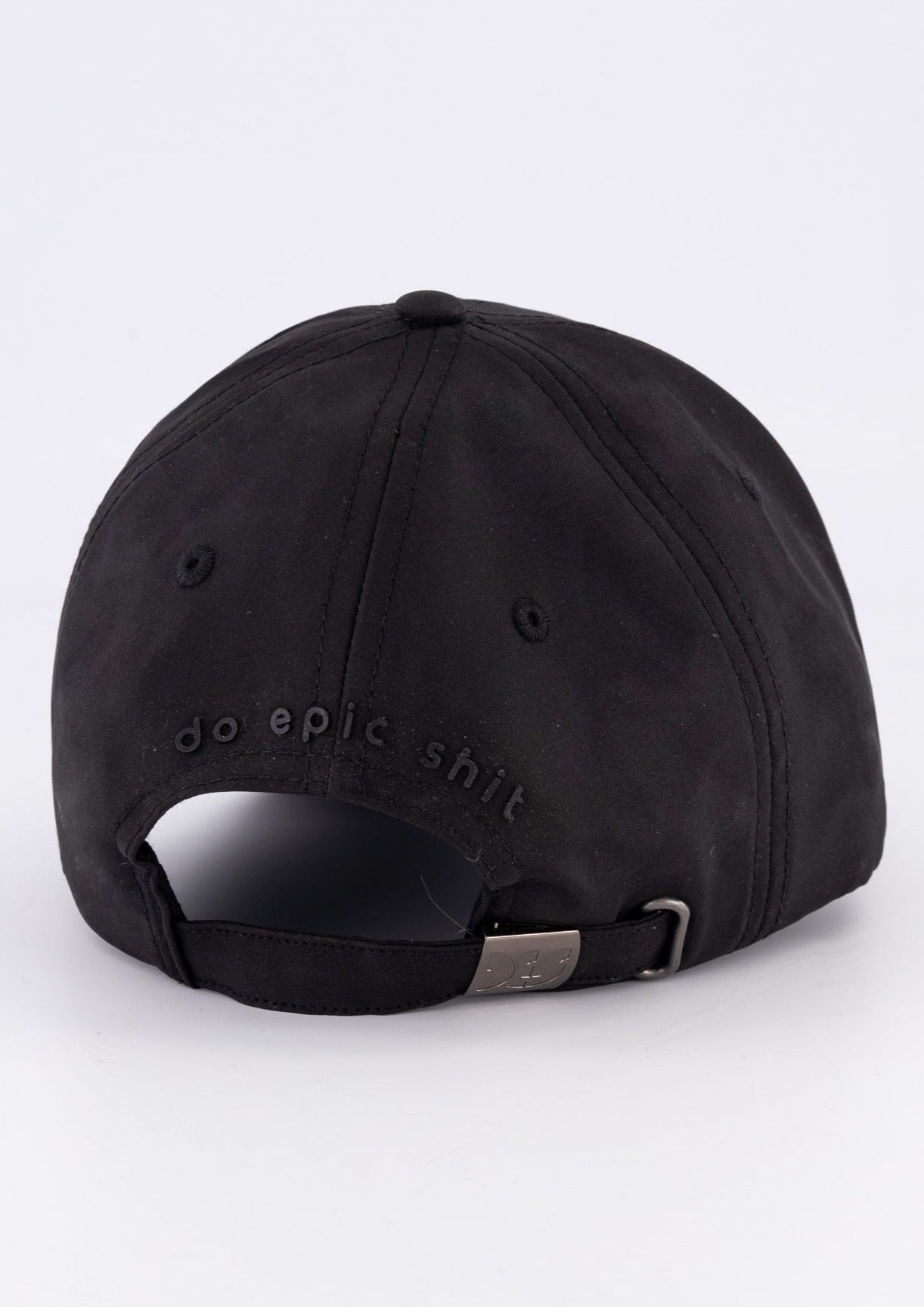 Peak Cap - Black w black logo